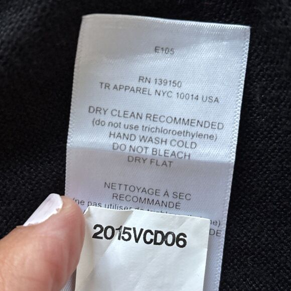 THE ROW Knightsbridge Open Front Light weight Cardigan Black - Small ($450) - Picture 10 of 12